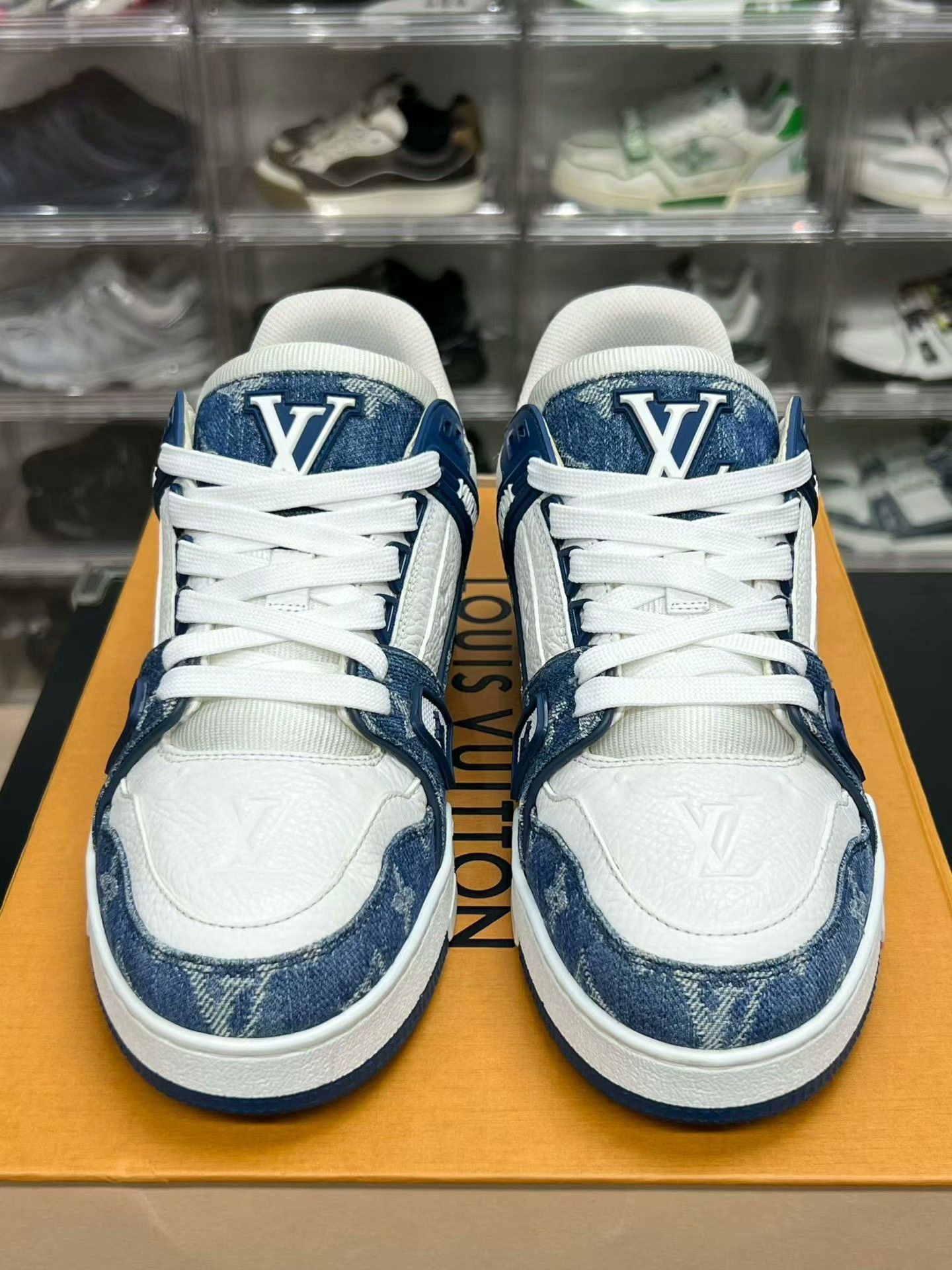 Louis Vuitton Louis Vuitton Training Denim Blue Lowtop Sneakers 38 Men Size US 6 / EU 39 - 2 Thumbnail