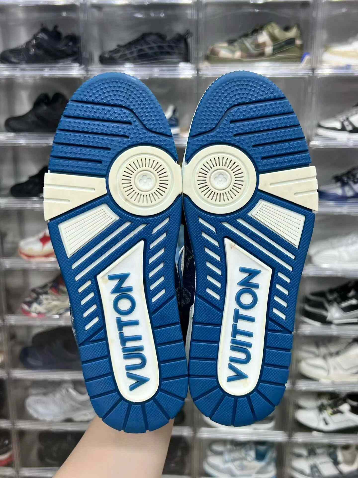 Louis Vuitton Louis Vuitton Training Denim Blue Lowtop Sneakers 38 Men Size US 6 / EU 39 - 8 Thumbnail
