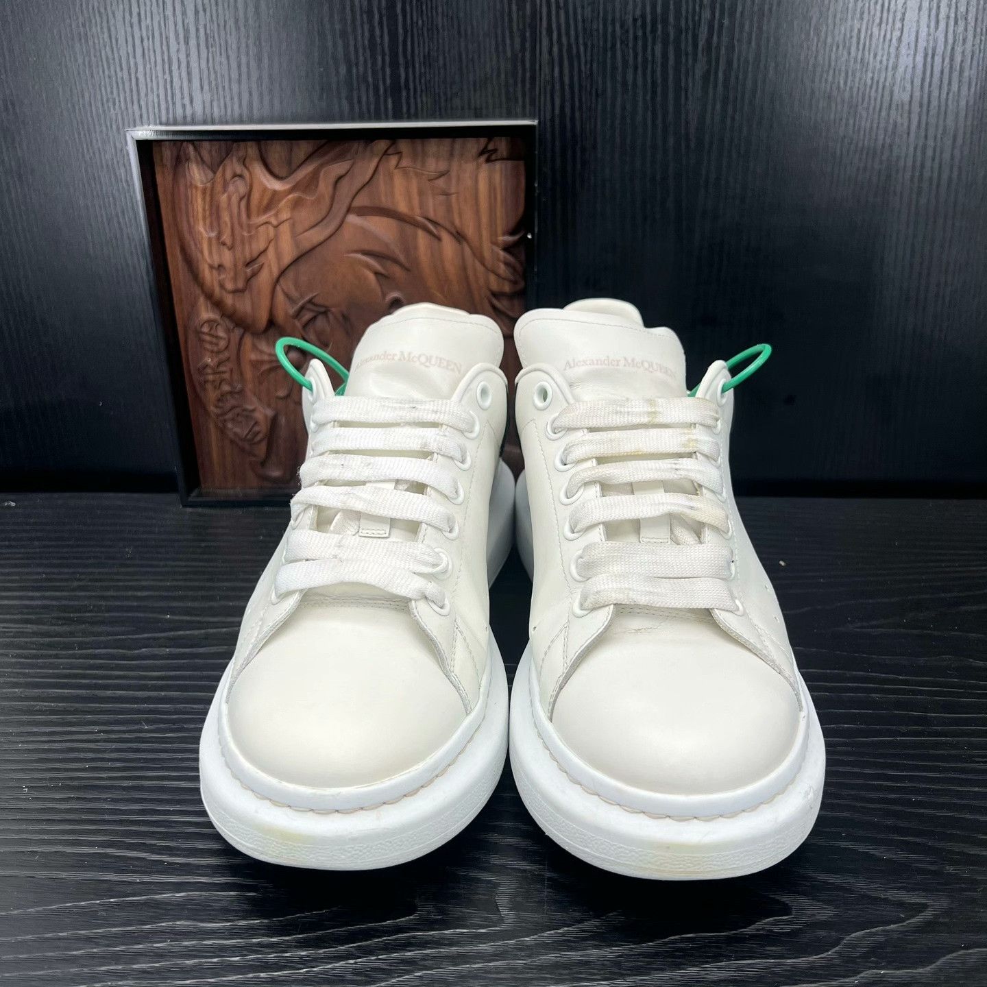 Alexander McQueen Alexander McQueen Leather Black Lowtop Sneakers 43 Men Size US 10 / EU 43 - 3 Thumbnail