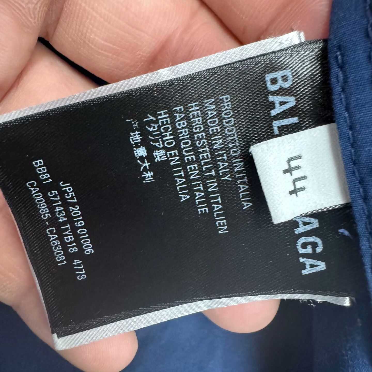 Balenciaga Balenciaga Retro Embroidered Blue Light Jacket 43 Men Size US L / EU 52-54 / 3 - 7 Thumbnail