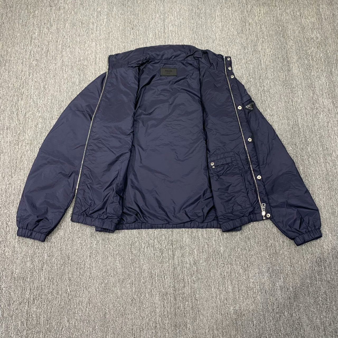 Prada Prada Nylon Cotton Blue Heavy Coat 43 Men Size US L / EU 52-54 / 3 - 7 Thumbnail