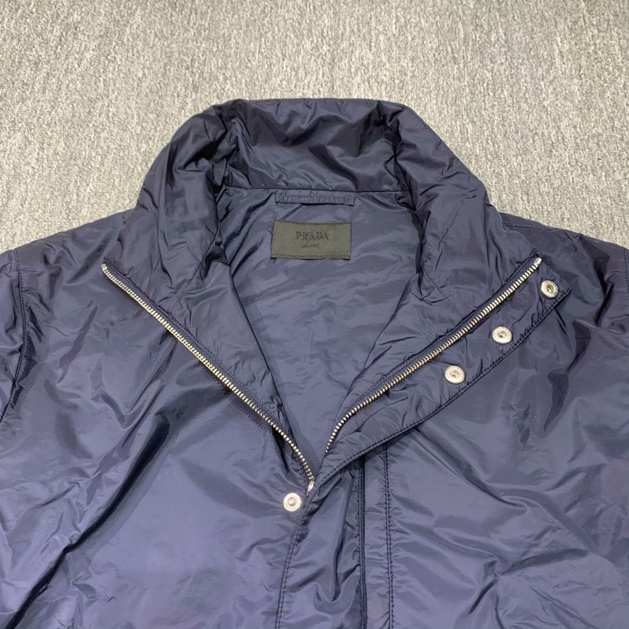 Prada Prada Nylon Cotton Blue Heavy Coat 43 Men Size US L / EU 52-54 / 3 - 9 Thumbnail