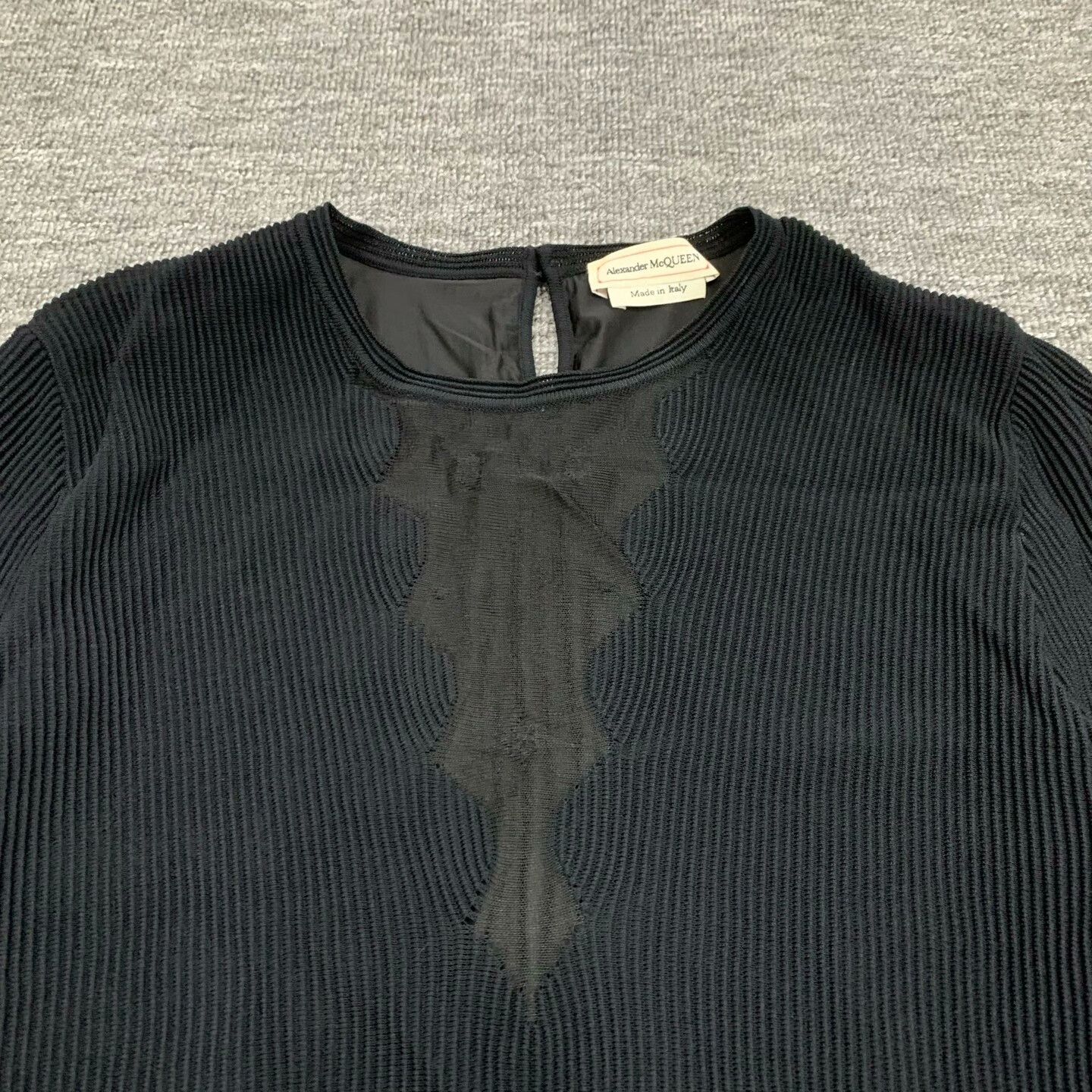 Alexander McQueen Alexander McQueen Knit Black Dress XL Women Size XL / US 12-14 / IT 48-50 - 6 Thumbnail