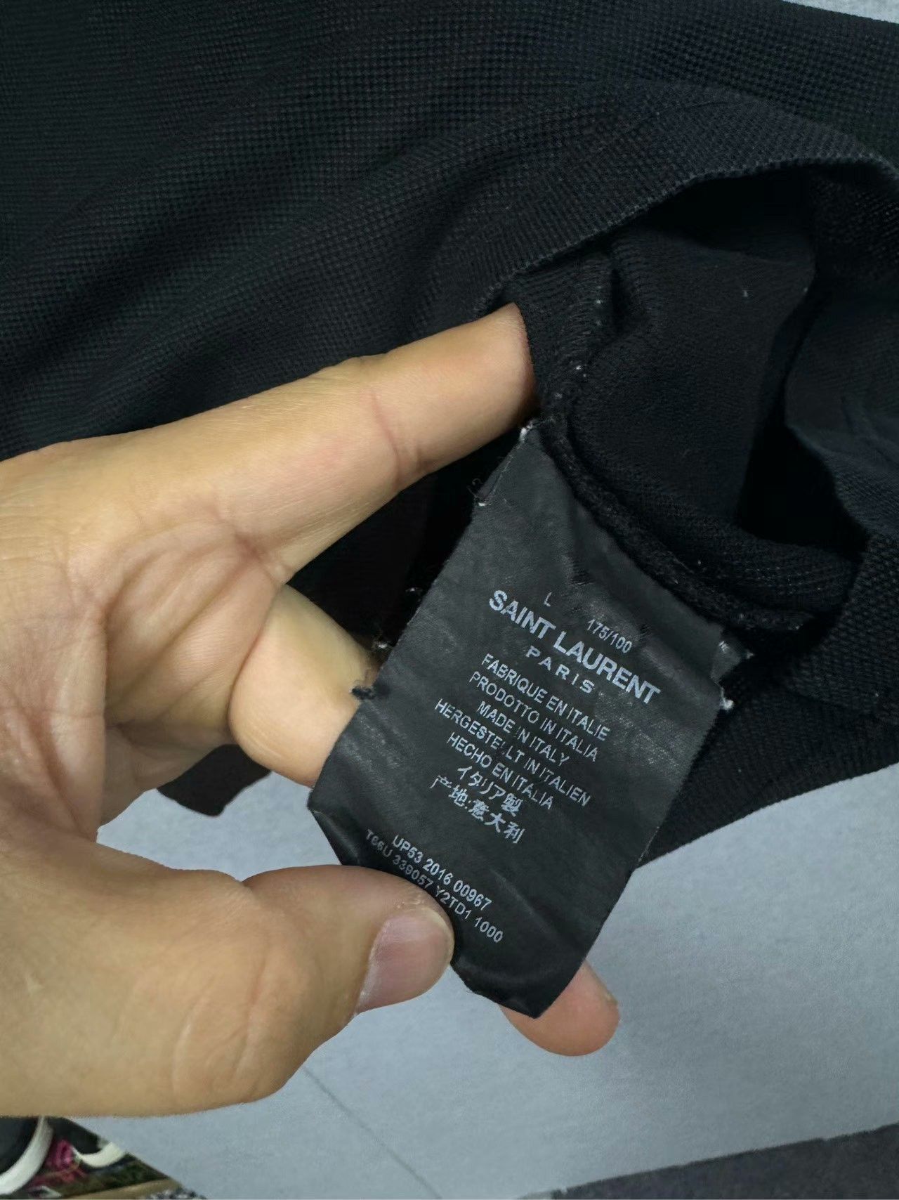 Saint Laurent Paris Saint Laurent Paris Black T-Shirt L Men Size US L / EU 52-54 / 3 - 4 Thumbnail