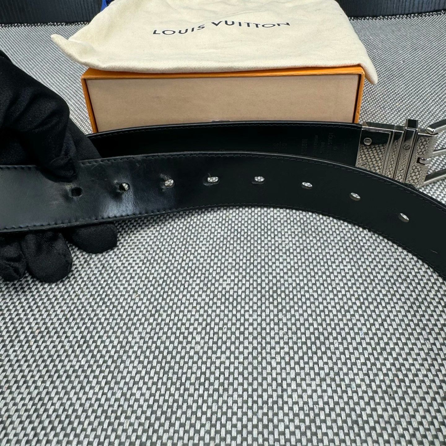 Louis Vuitton Louis Vuitton Checkered Belt S Men Size ONE SIZE - 5 Thumbnail