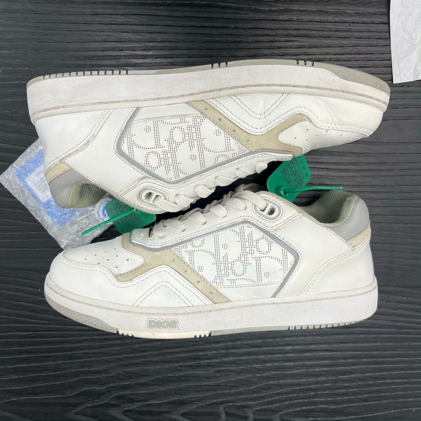 Dior Dior White Lowtop Sneakers 27 Women Size US 8 / IT 38 - 3 Thumbnail