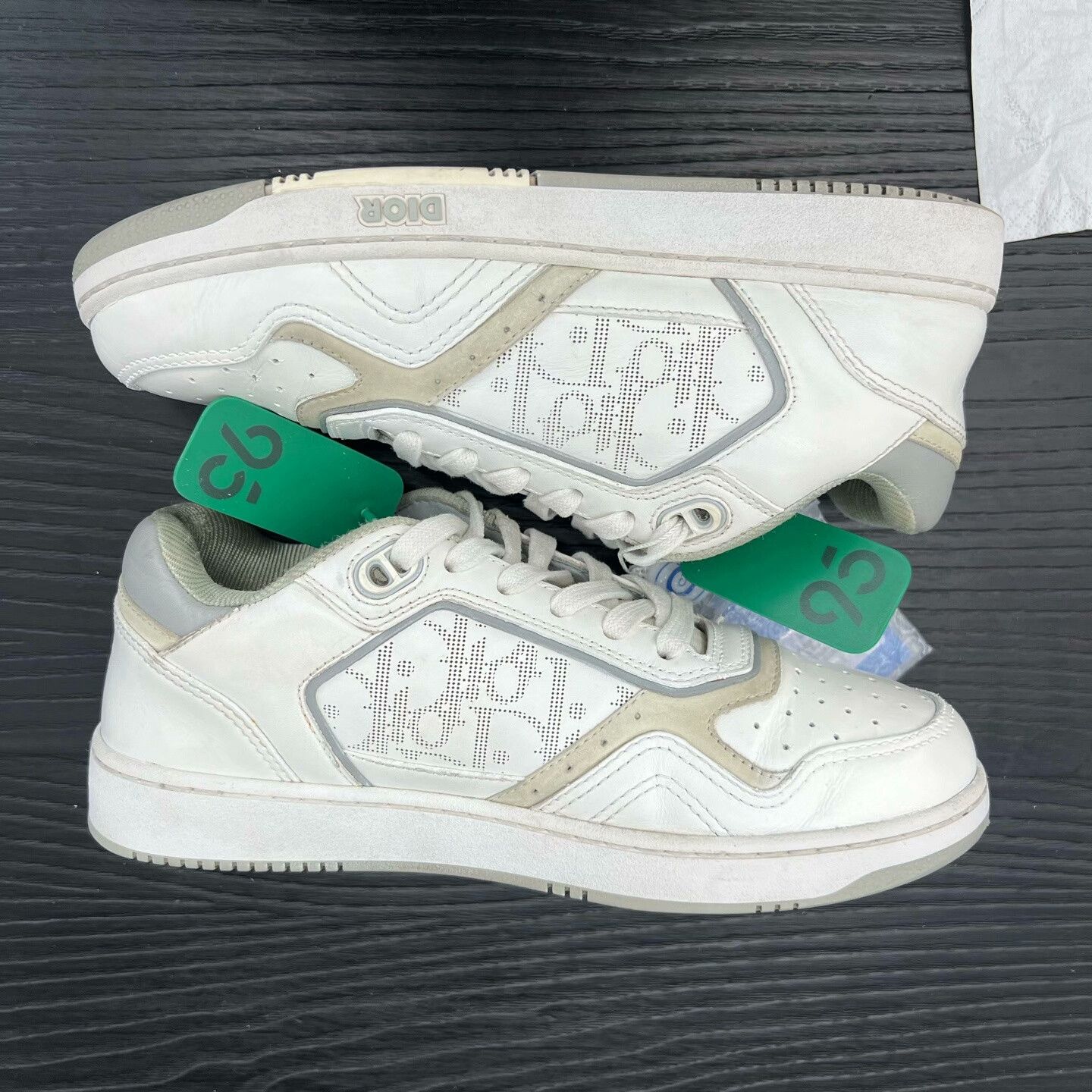 Dior Dior White Lowtop Sneakers 27 Women Size US 8 / IT 38 - 4 Thumbnail