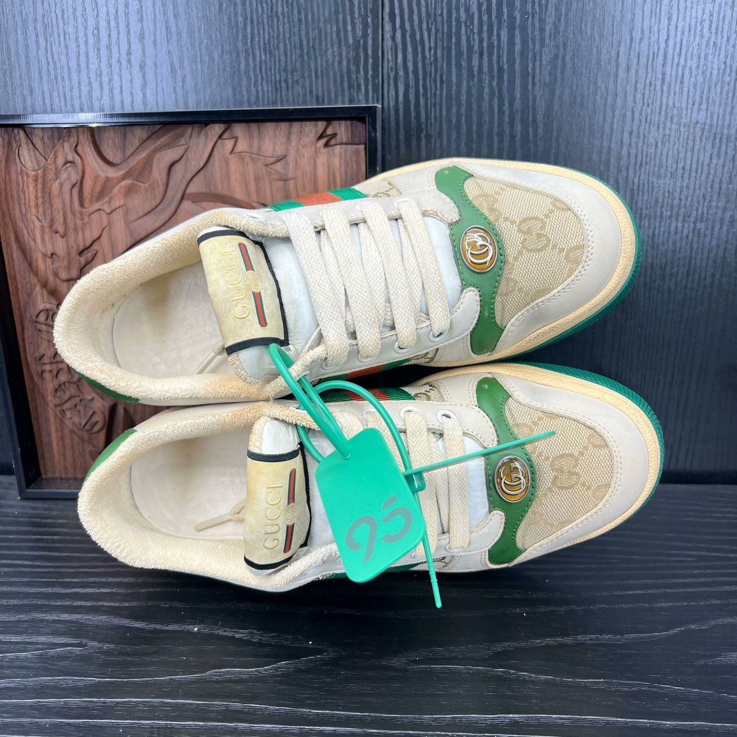 Gucci Gucci Green Lowtop Sneakers 36 Women Size US 6 / IT 36 - 8 Thumbnail