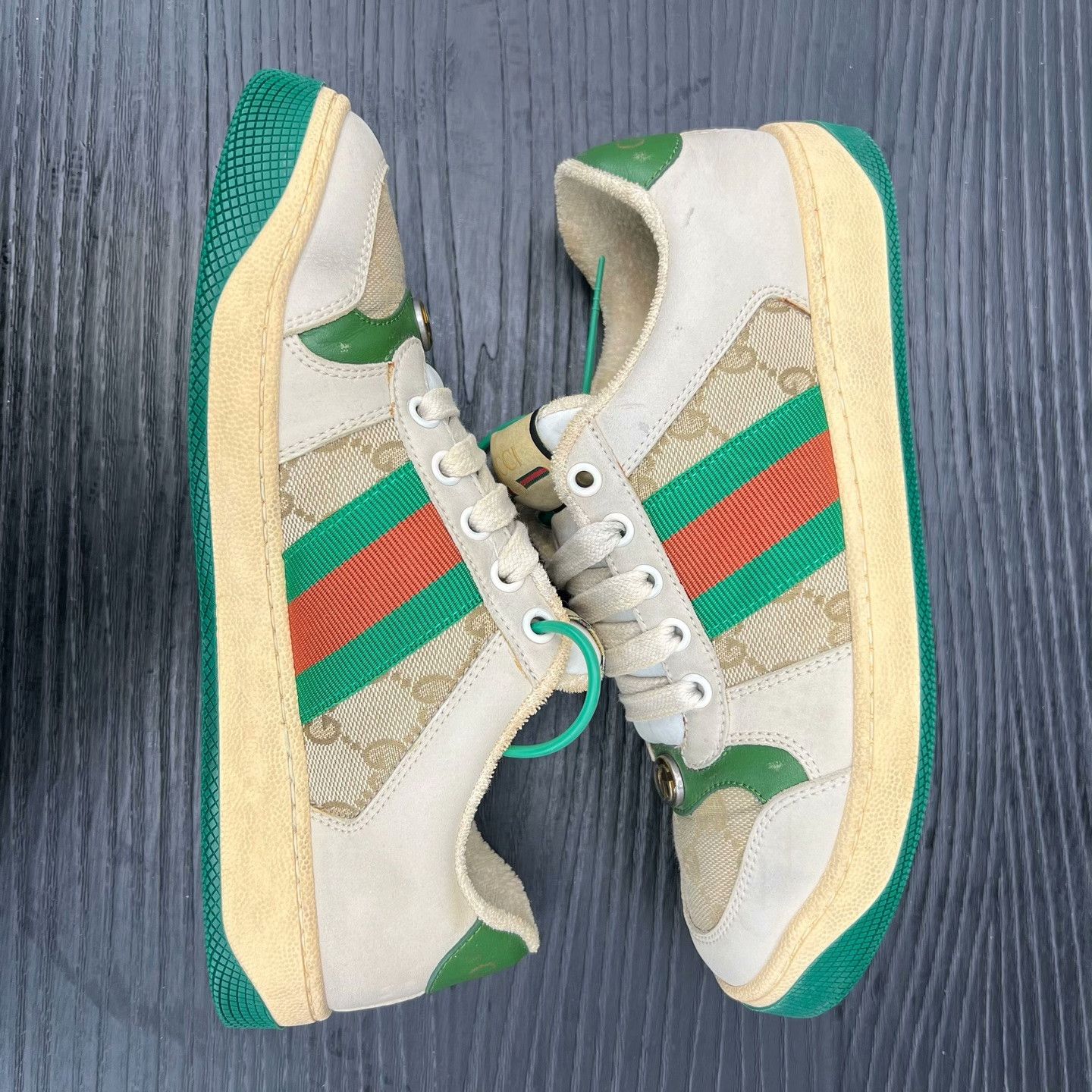 Gucci Gucci Green Lowtop Sneakers 36 Women Size US 6 / IT 36 - 2 Thumbnail