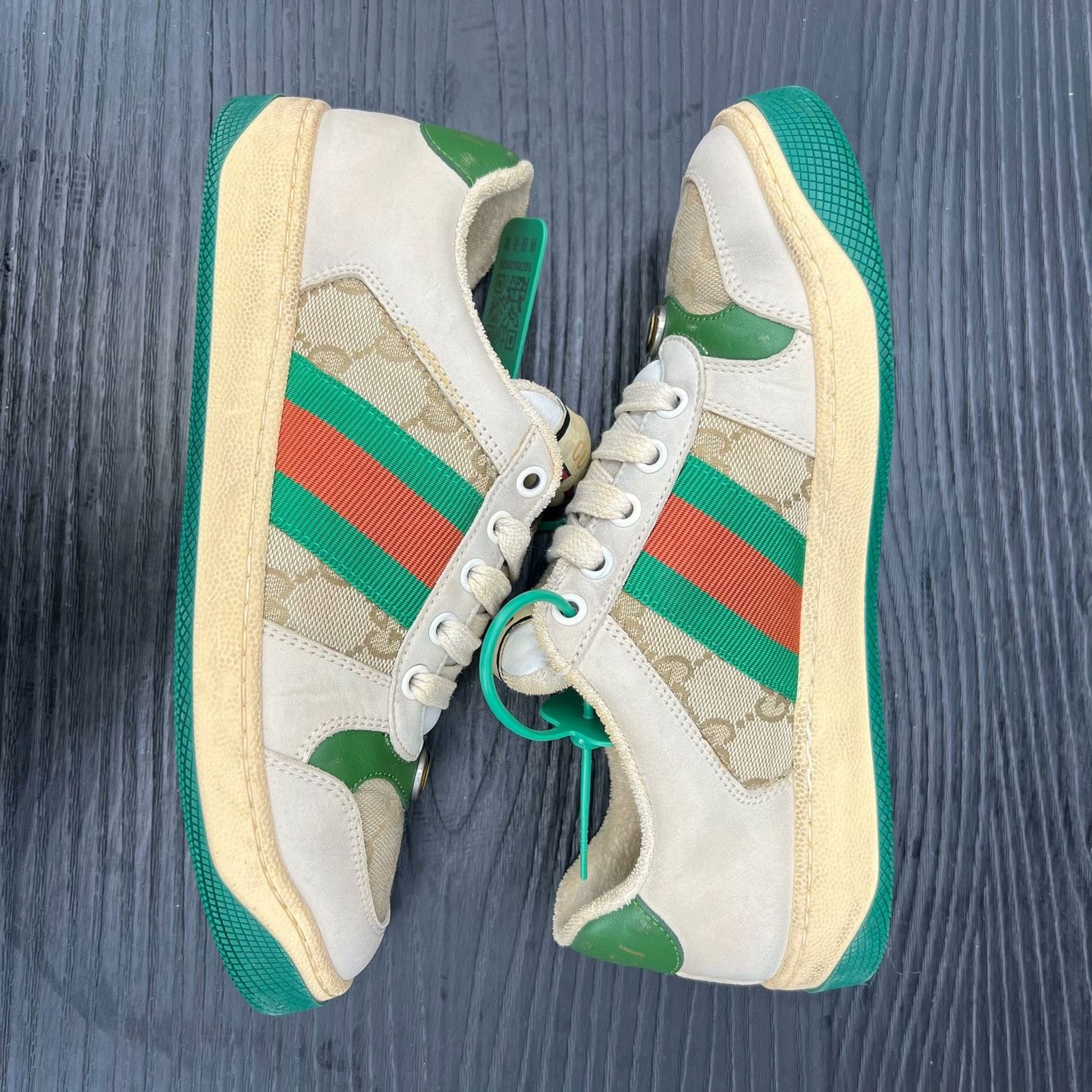 Gucci Gucci Green Lowtop Sneakers 36 Women Size US 6 / IT 36 - 3 Thumbnail