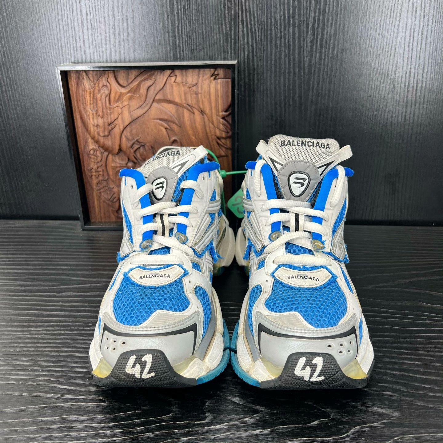 Balenciaga Balenciaga Running Blue Lowtop Sneakers 42 Men Size US 9 / EU 42 - 3 Thumbnail