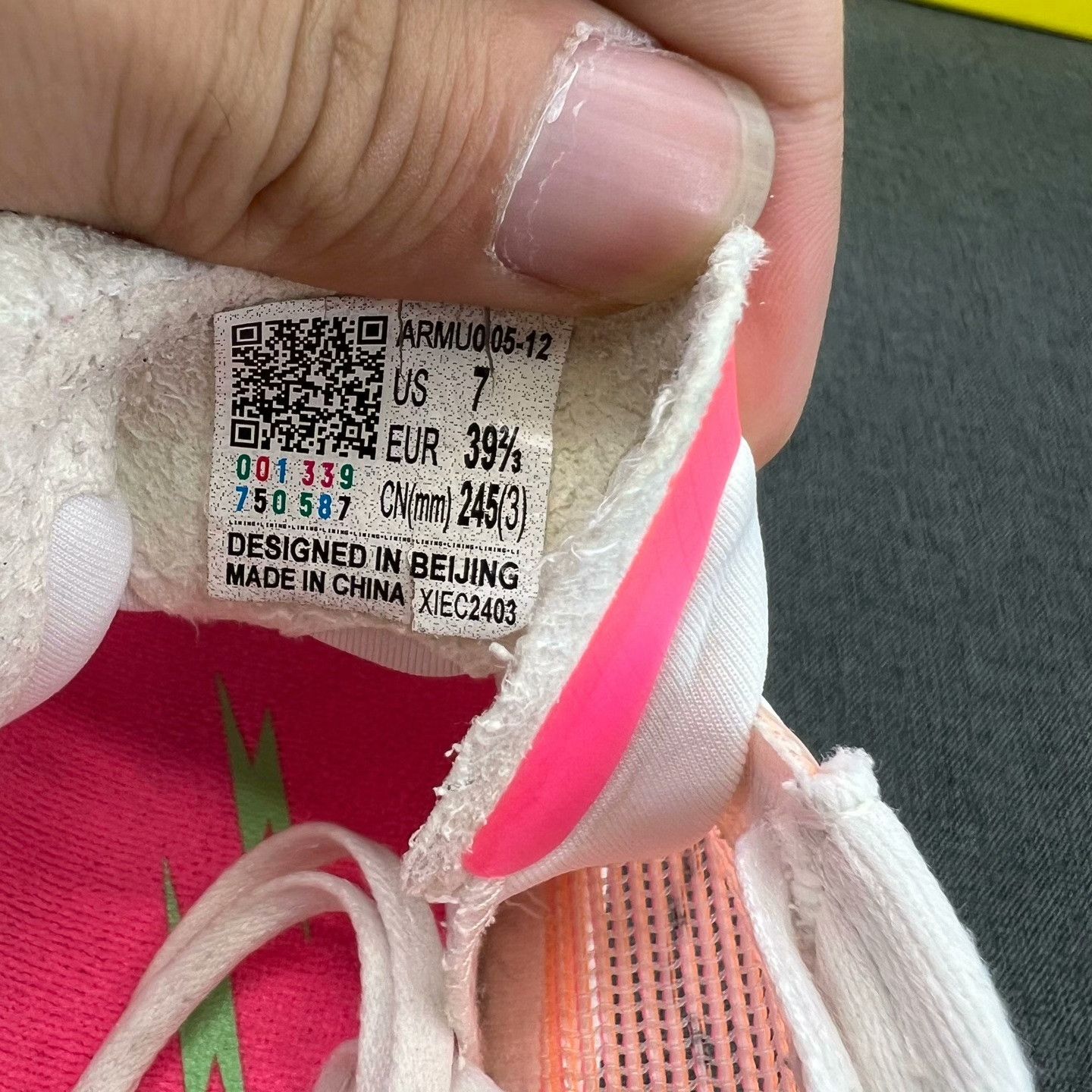 Li-Ning Li-Ning Pink Lowtop Sneakers 39 Men Size US 6.5 / EU 39-40 - 7 Thumbnail