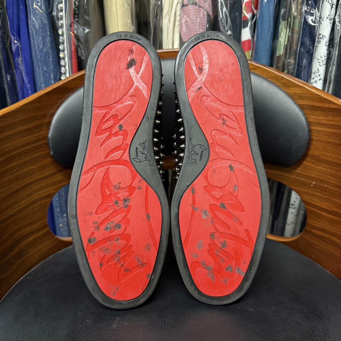 Christian Louboutin Christian Louboutin Black Lowtop Sneakers 39 Men Size US 6.5 / EU 39-40 - 9 Thumbnail