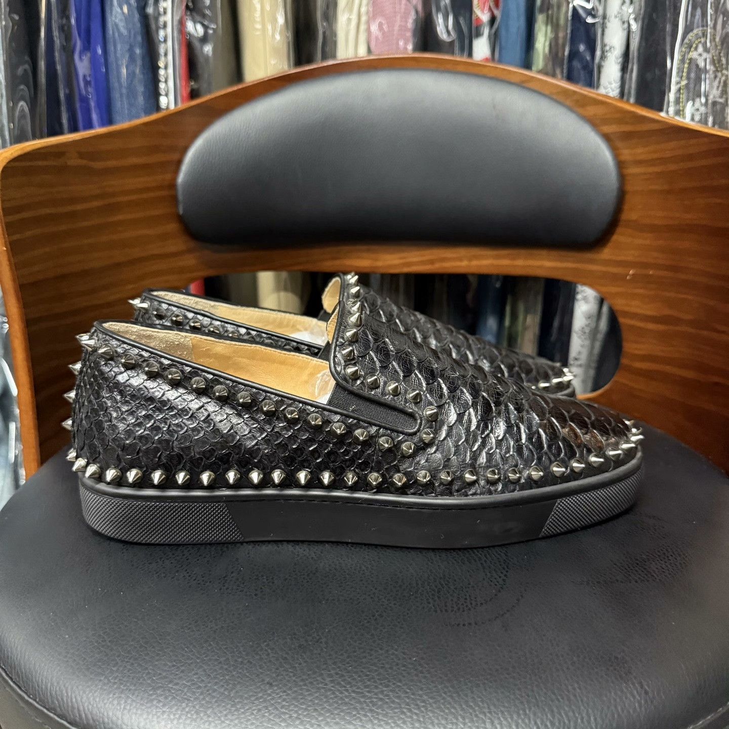 Christian Louboutin Christian Louboutin Black Lowtop Sneakers 39 Men Size US 6.5 / EU 39-40 - 4 Thumbnail