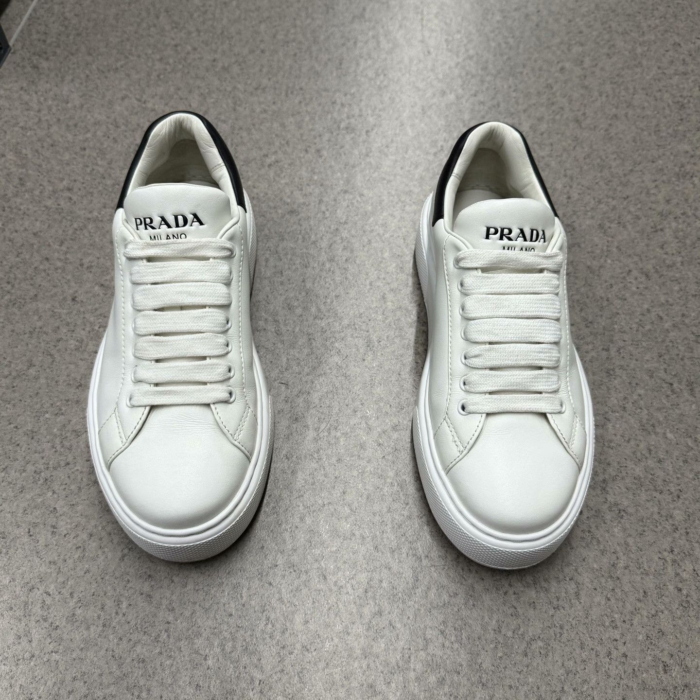 Prada Prada White Lowtop Sneakers 6.5 Women Size US 6.5 / IT 36.5 - 5 Thumbnail
