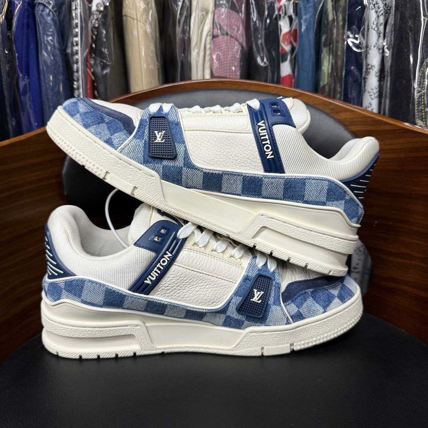 Louis Vuitton Louis Vuitton Training Denim Blue Lowtop Sneakers 41 Men Size US 8.5 / EU 41-42 - 7 Thumbnail