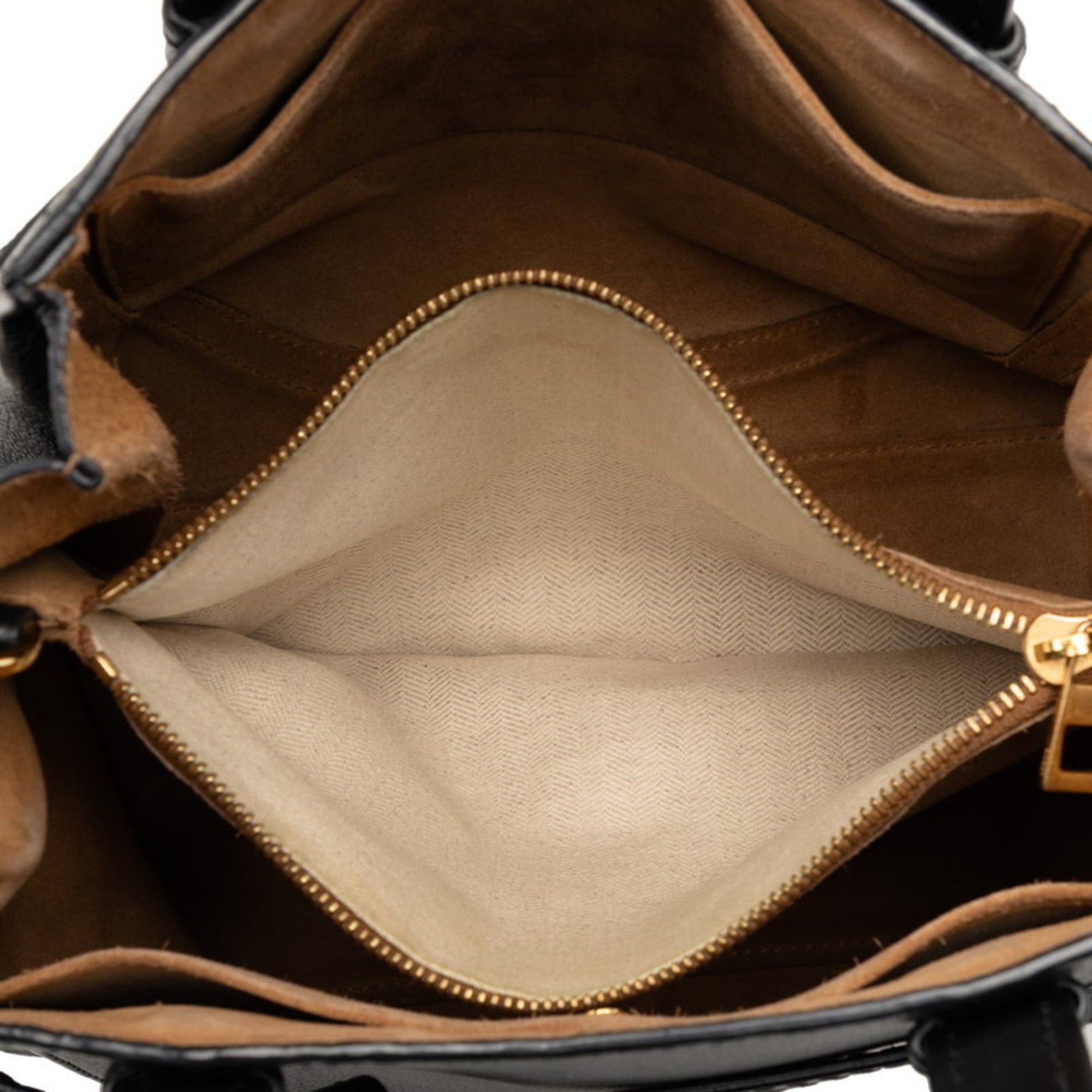Loewe Loewe Anagram Gate Small Handbag, Top Handle Shoulder Bag, 2-Way, Black Leather, Women's LOEWE Size ONE SIZE - 4 Thumbnail