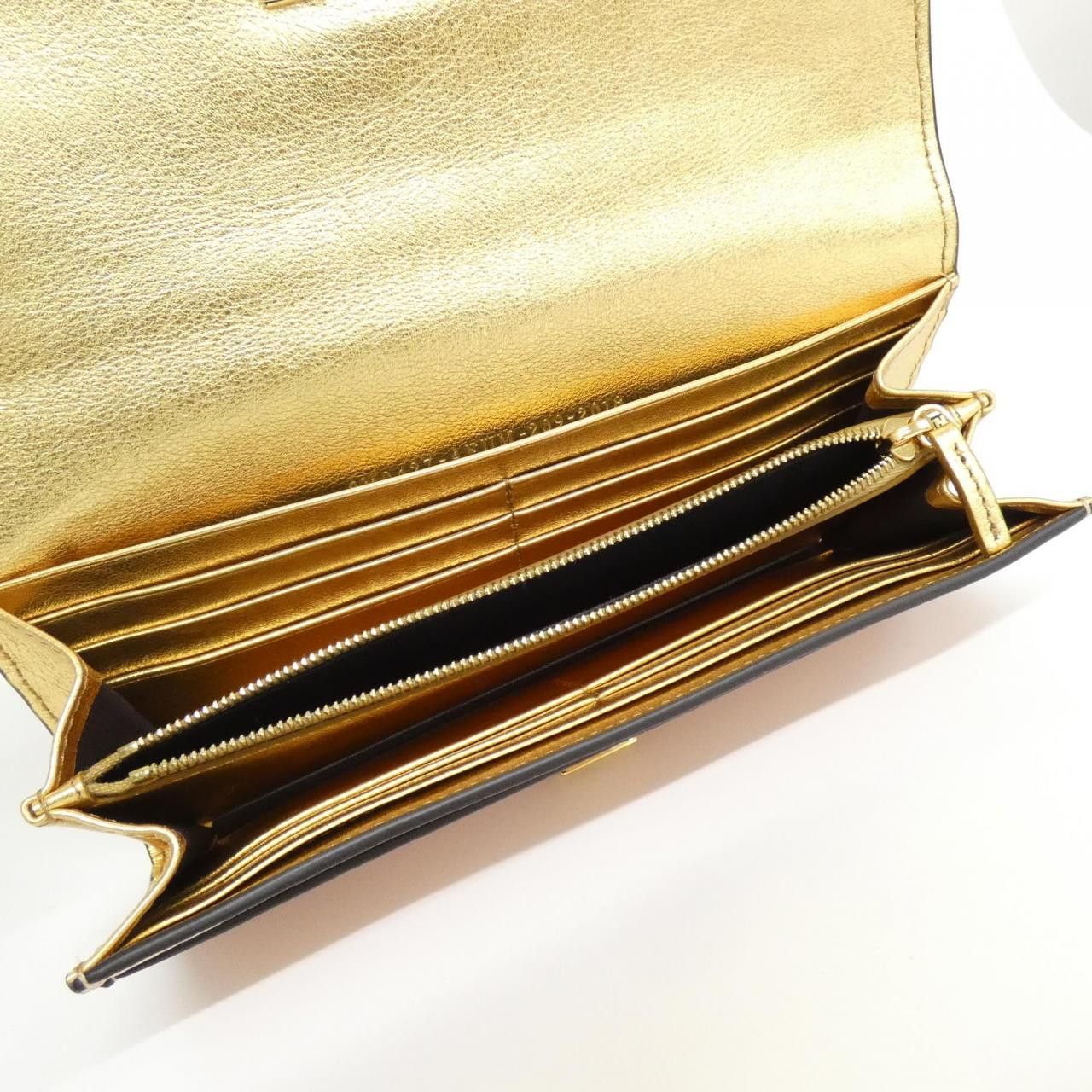 Fendi Fendi Fendi Selleria Peekaboo Calf Long Bifold Wallet Limited Leather Long Wallet 8M0427AEUM DUTY FREE for USA Size ONE SIZE - 4 Thumbnail