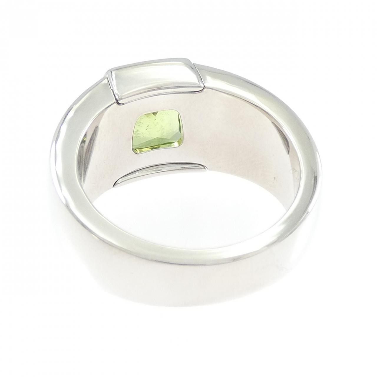 Cartier Cartier Cartier Ladonia 750 White Gold Peridot Ring Size 15 Precious Metal Ring DUTY FREE for USA Size ONE SIZE - 3 Thumbnail