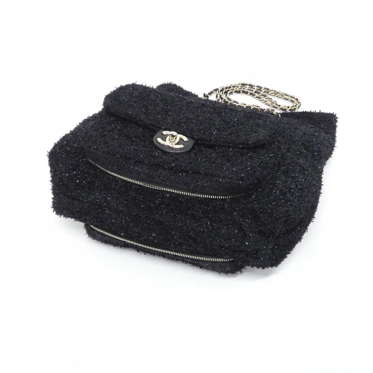 Chanel Chanel Chanel Tweed Shoulder Bag Textile Tote Bag DUTY FREE for USA Size ONE SIZE - 3 Thumbnail