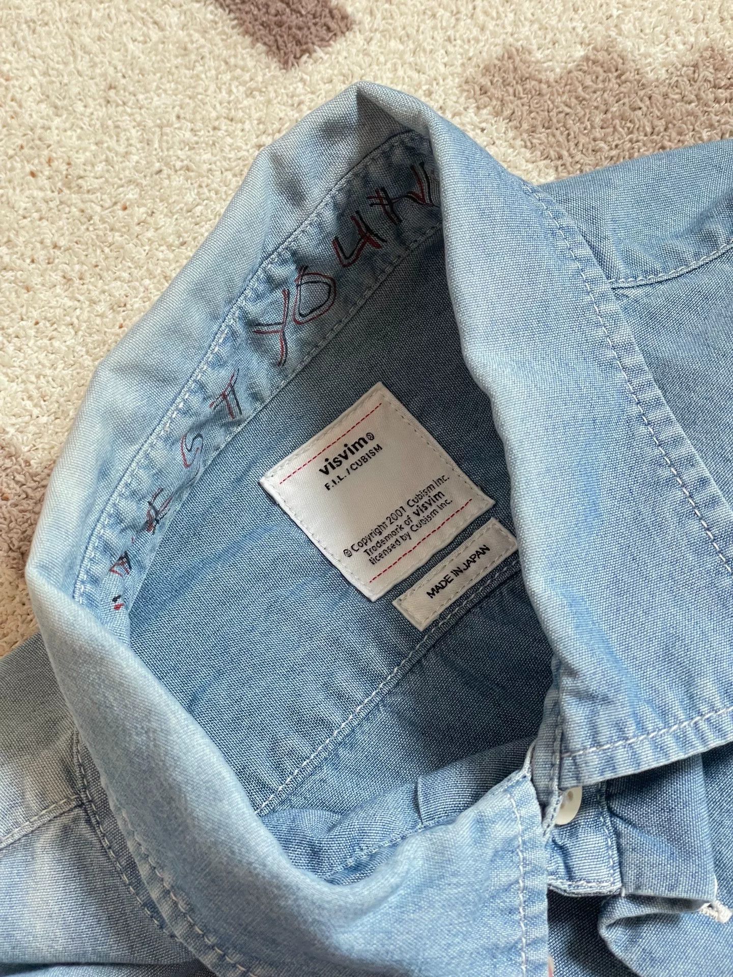Visvim visvim jumbo denim shirt size 2 Size US M / EU 48-50 / 2 - 3 Thumbnail