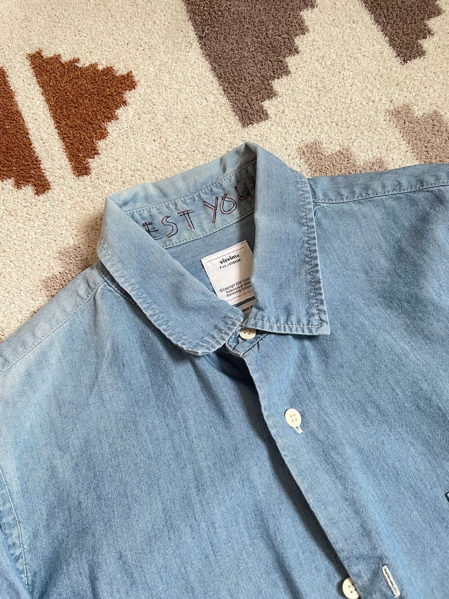 Visvim visvim jumbo denim shirt size 2 Size US M / EU 48-50 / 2 - 2 Thumbnail
