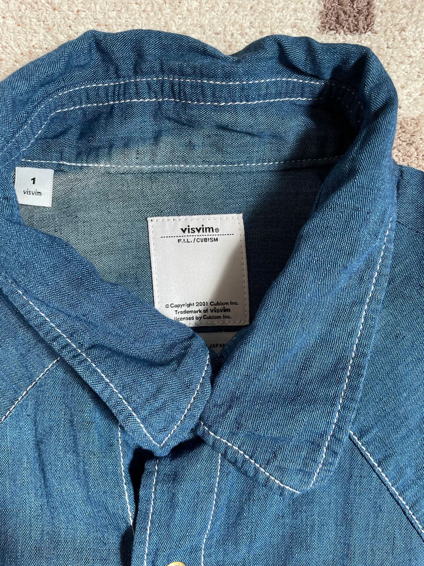 Visvim visvim Water Drop Denim Shirt Size US S / EU 44-46 / 1 - 4 Thumbnail