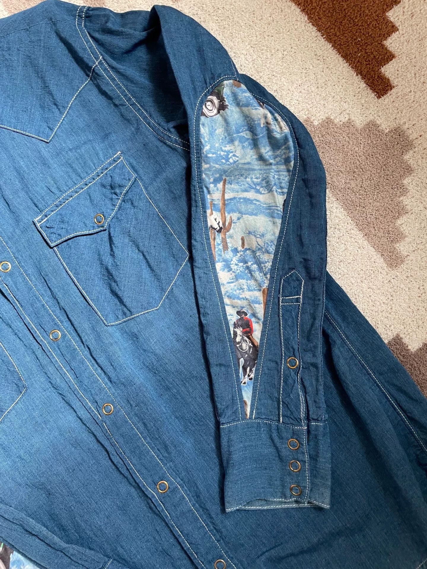 Visvim visvim Water Drop Denim Shirt Size US S / EU 44-46 / 1 - 3 Thumbnail
