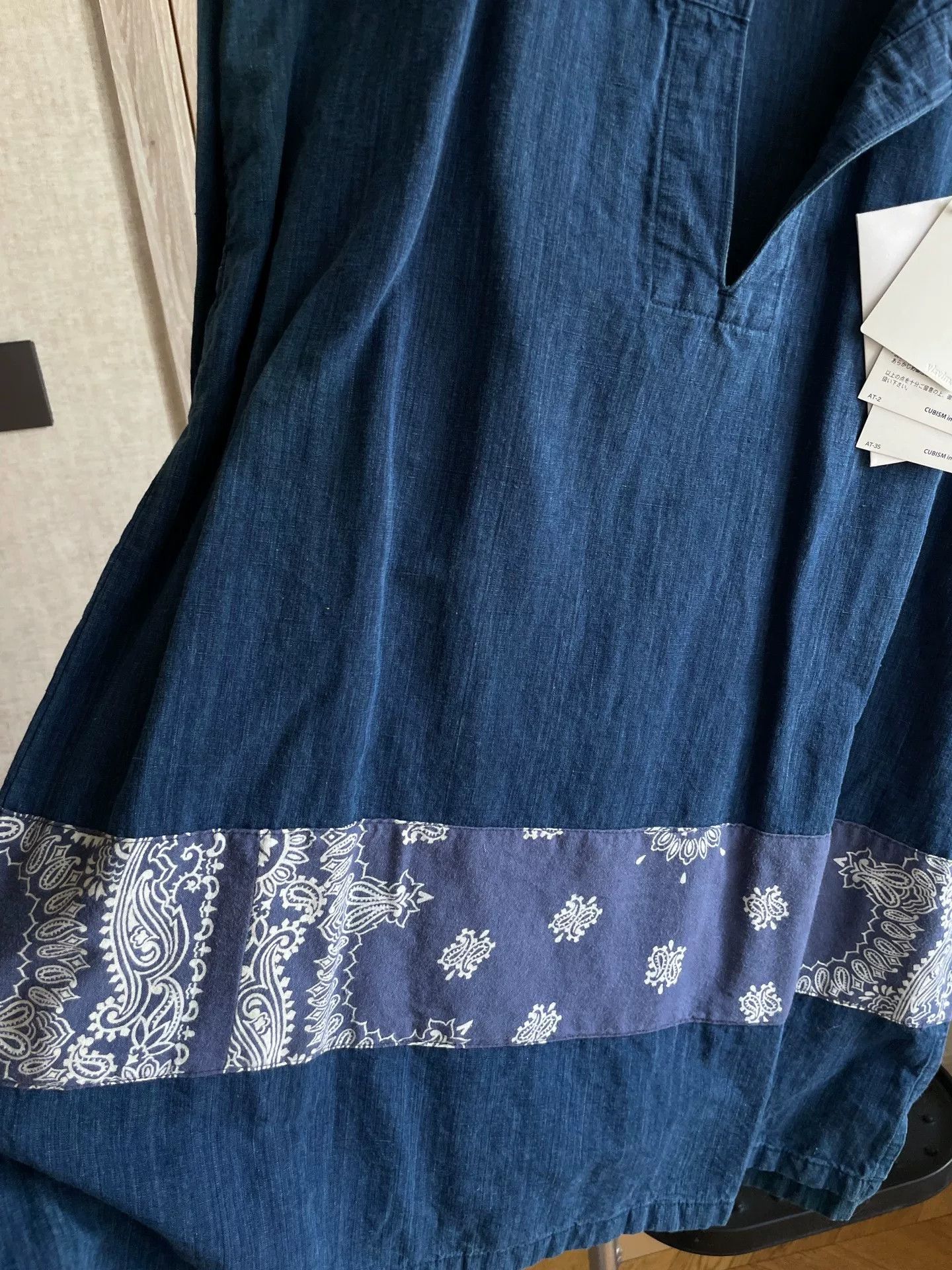 Visvim visvim Ikat Henley Indigo Dye Shirt Size US S / EU 44-46 / 1 - 2 Thumbnail