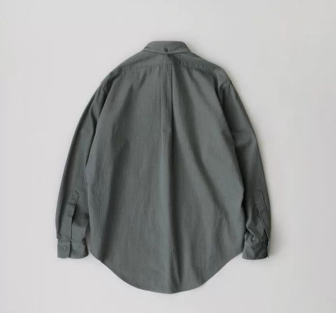 Niceness NICENESS 24AW Herringbone Vintage Loose Shirt Size US M / EU 48-50 / 2 - 2 Thumbnail