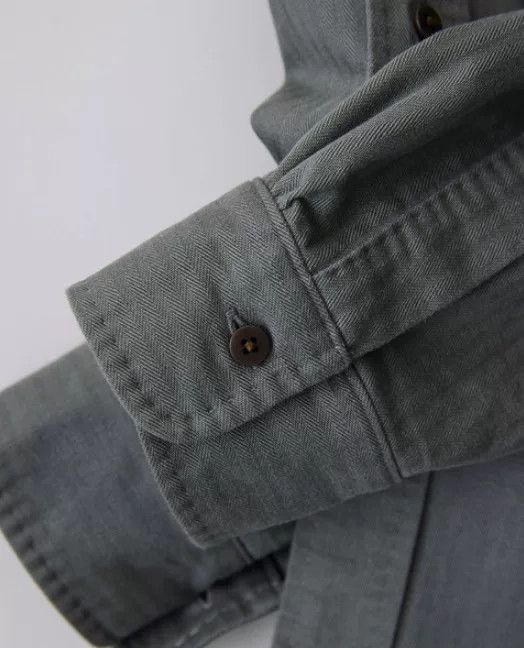Niceness NICENESS 24AW Herringbone Vintage Loose Shirt Size US M / EU 48-50 / 2 - 6 Thumbnail
