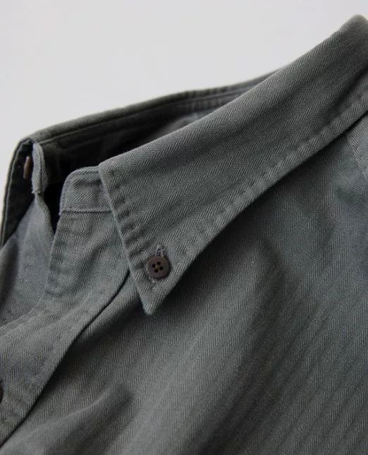 Niceness NICENESS 24AW Herringbone Vintage Loose Shirt Size US M / EU 48-50 / 2 - 8 Thumbnail
