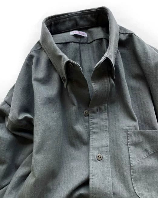 Niceness NICENESS 24AW Herringbone Vintage Loose Shirt Size US M / EU 48-50 / 2 - 7 Thumbnail