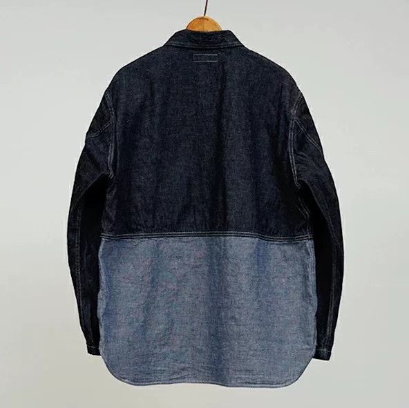Nigel Cabourn Nigel Cabourn Utility Vintage Denim Shirt Size US M / EU 48-50 / 2 - 2 Thumbnail