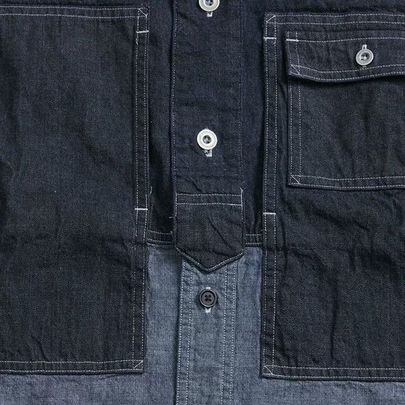 Nigel Cabourn Nigel Cabourn Utility Vintage Denim Shirt Size US M / EU 48-50 / 2 - 3 Thumbnail