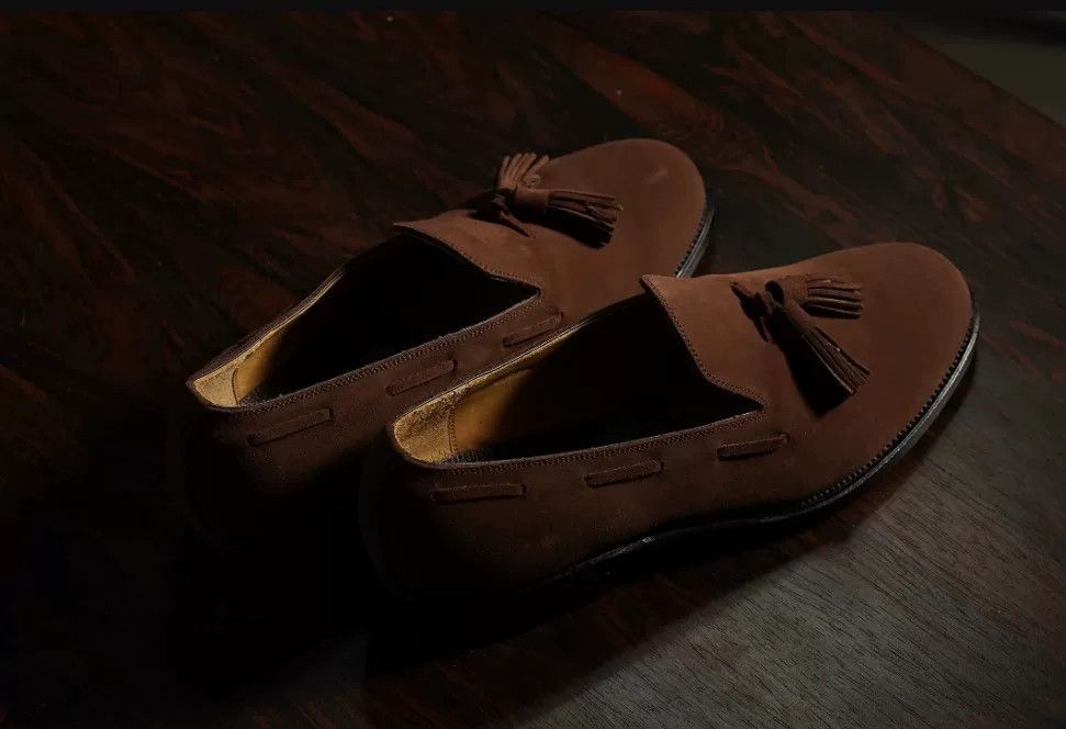 Forme D'Expression Forme Suede Tassel Loafer Shoes Size US 9 / EU 42 - 7 Thumbnail