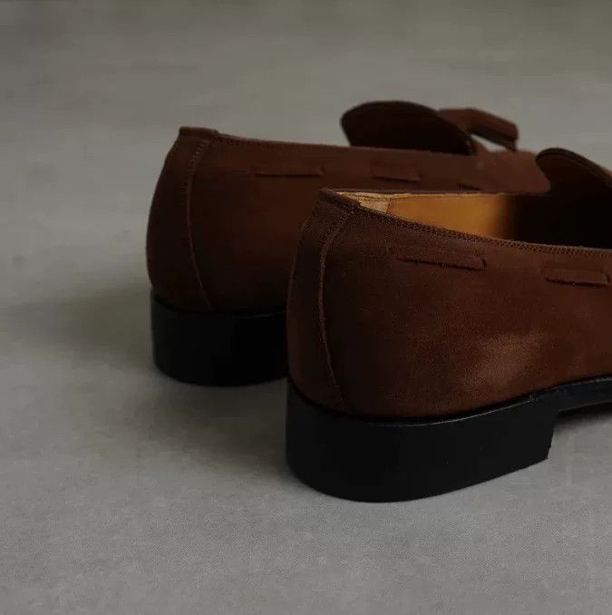Forme D'Expression Forme Suede Tassel Loafer Shoes Size US 9 / EU 42 - 5 Thumbnail