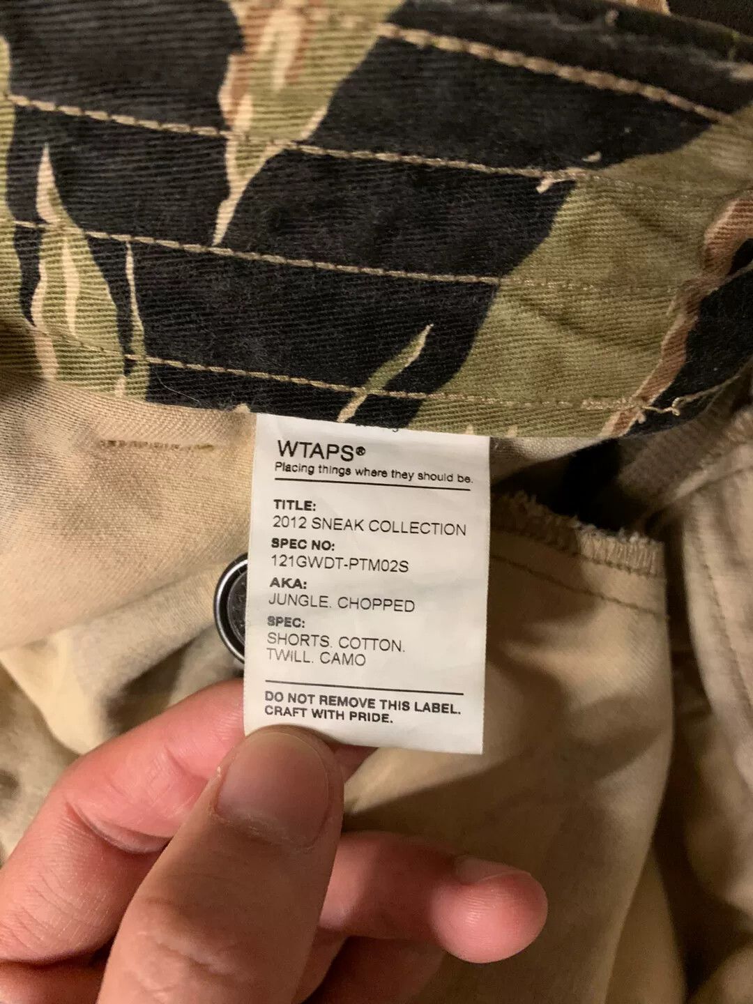 Wtaps WTAPS 12SS Jungle Chopped Tiger Stripe Shorts Size US 26 / EU 42 - 7 Thumbnail