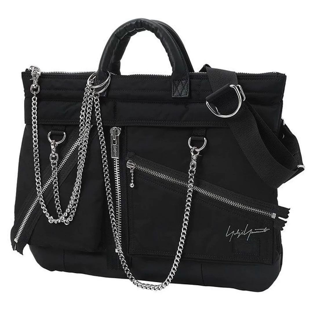 Yohji Yamamoto Yohji Yamamoto x Porter Black Shoulder Bag Size ONE SIZE - 3 Thumbnail