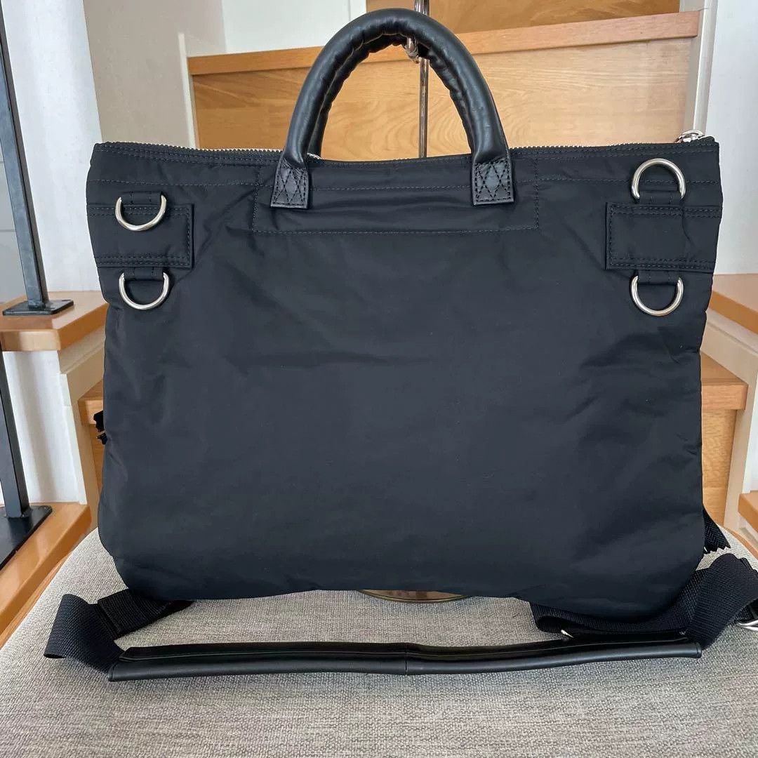 Yohji Yamamoto Yohji Yamamoto x Porter Black Shoulder Bag Size ONE SIZE - 2 Thumbnail