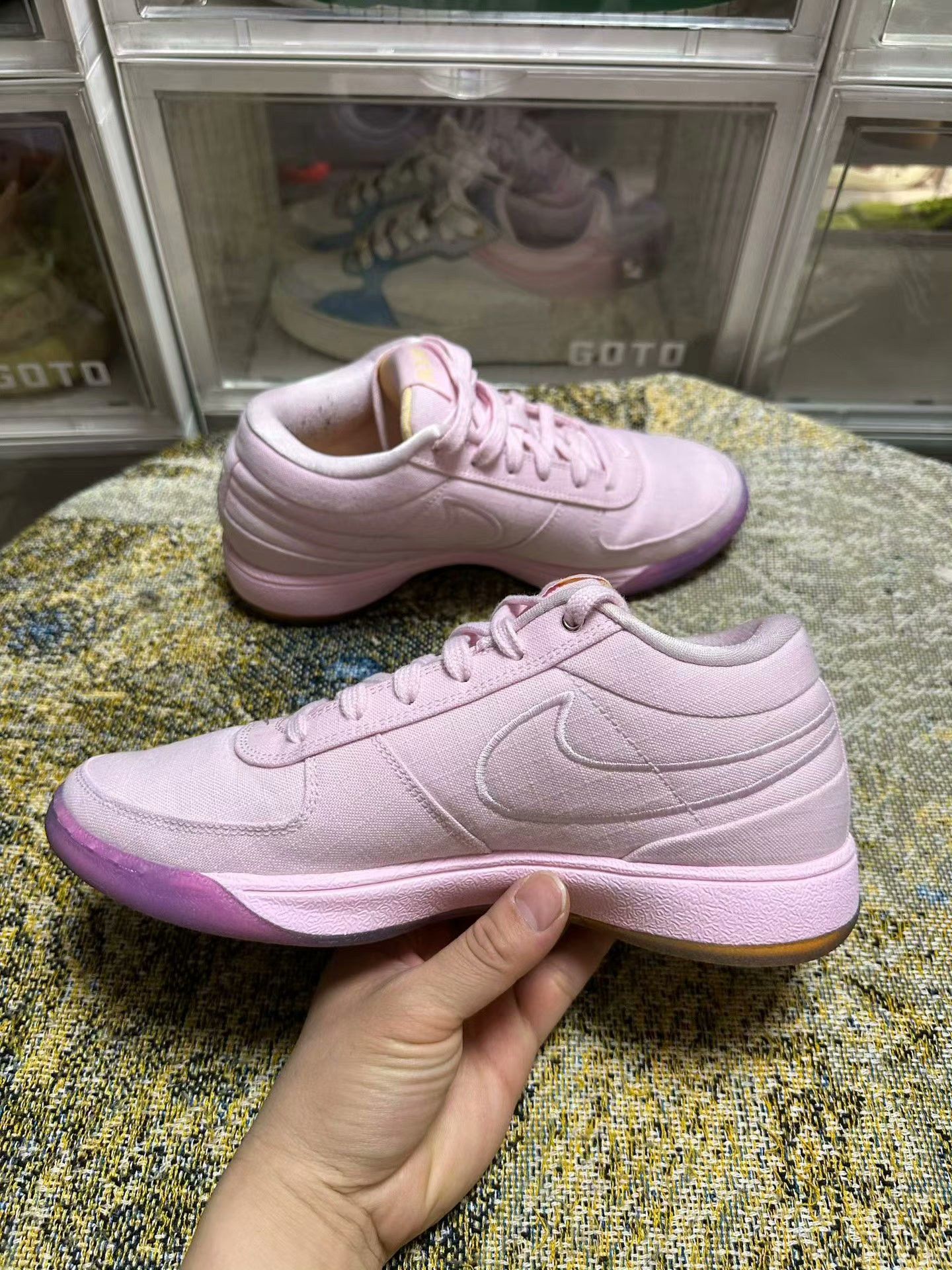 Nike Nike Basketball Pink Lowtop Sneakers 42 Men Size US 9 / EU 42 - 2 Thumbnail