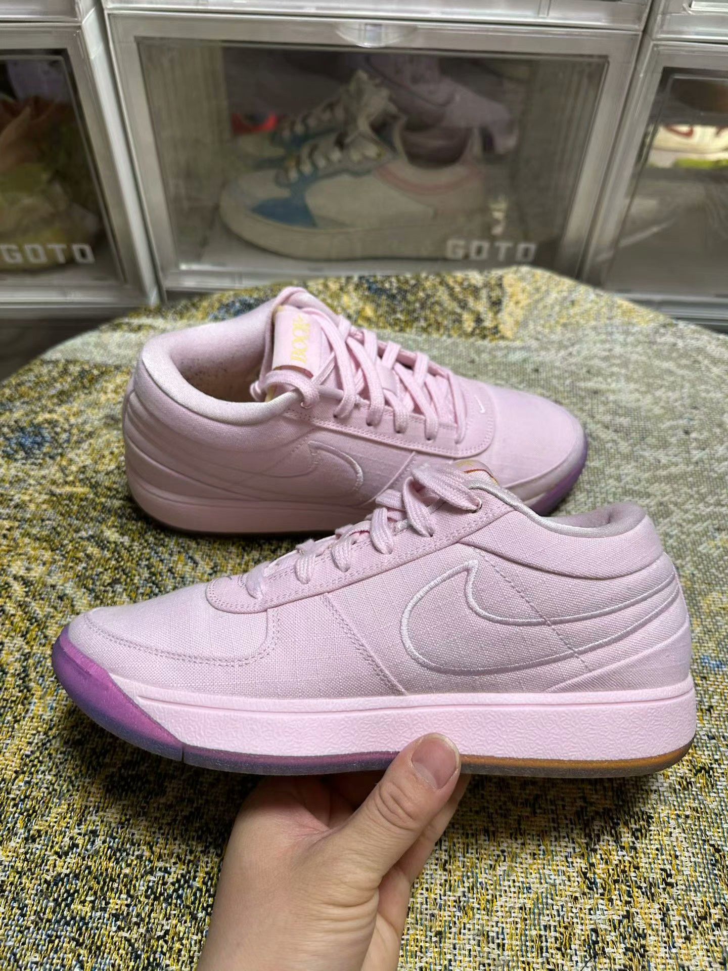 Nike Nike Basketball Pink Lowtop Sneakers 42 Men Size US 9 / EU 42 - 3 Thumbnail