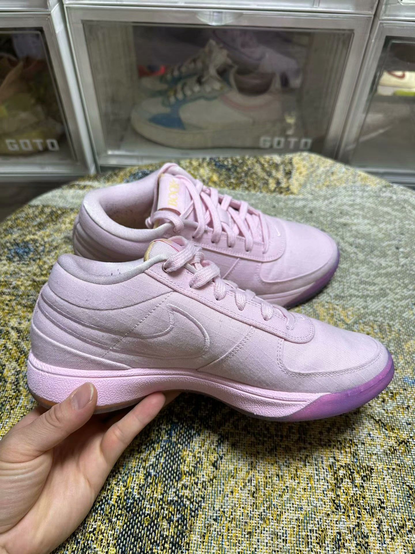 Nike Nike Basketball Pink Lowtop Sneakers 42 Men Size US 9 / EU 42 - 4 Thumbnail