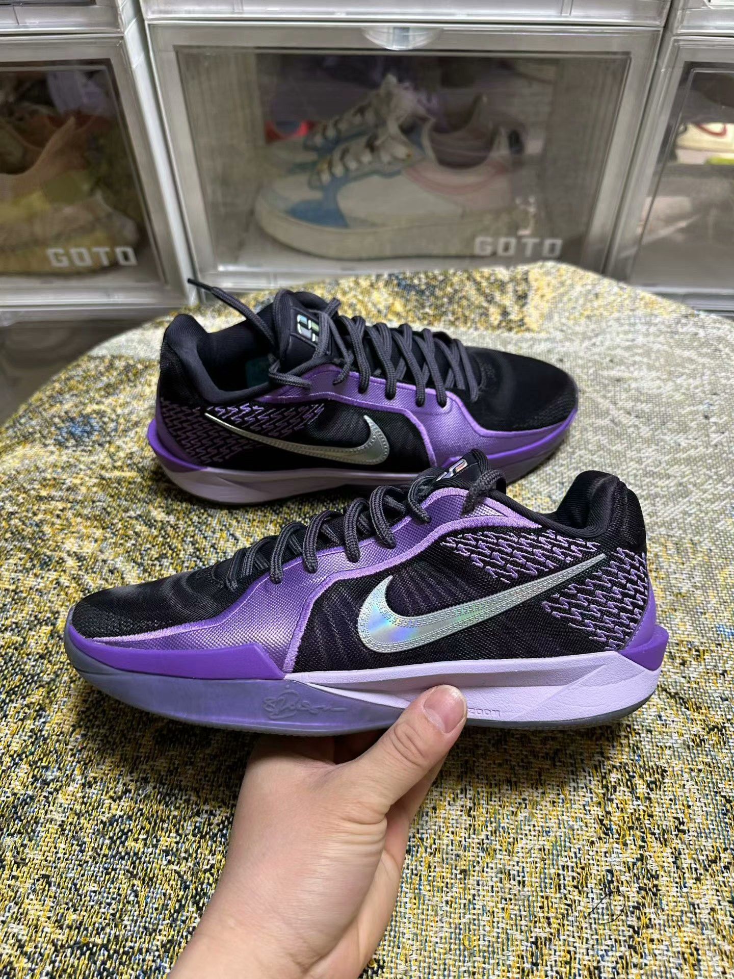 Nike Nike Basketball Purple Lowtop Sneakers 41 Men Size US 10 / EU 43 - 3 Thumbnail