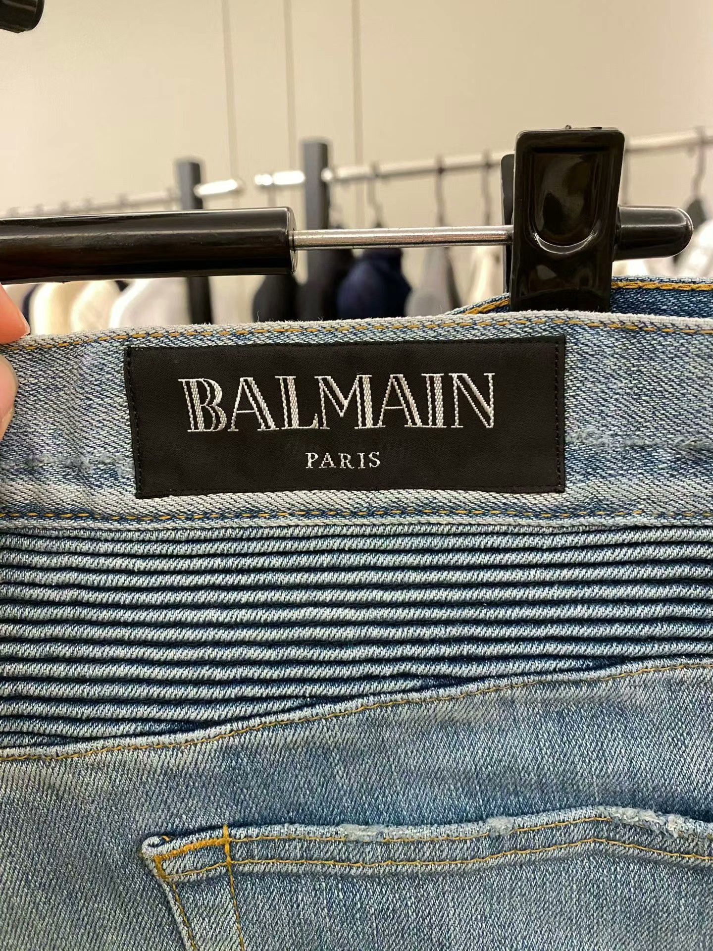 Balmain Balmain Blue Denim Jeans 33 Men Size US 33 - 3 Thumbnail