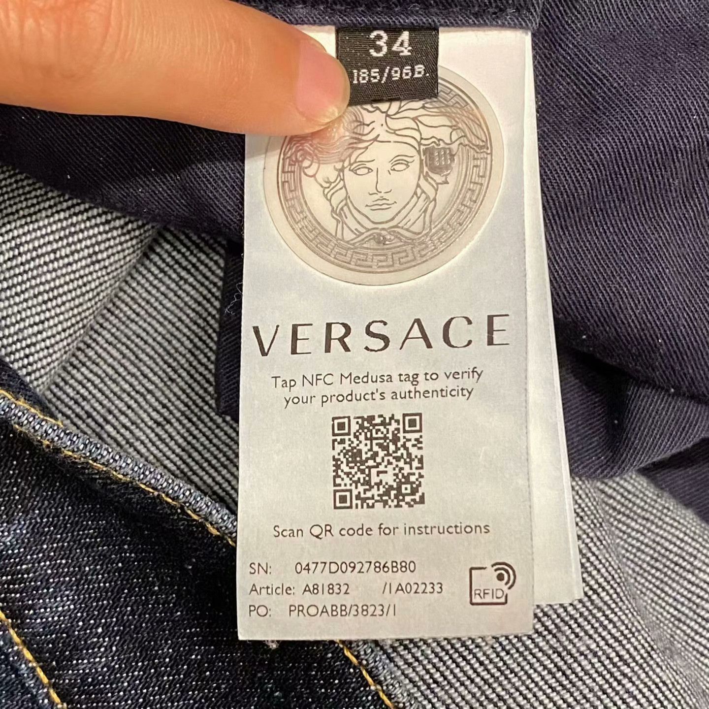 Versace Versace Denim Jeans 34 Men Size US 34 / EU 50 - 6 Thumbnail