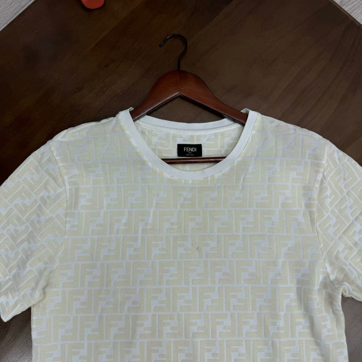 Fendi Fendi Beige T-Shirt XXS Men Size US XXS / EU 40 - 3 Thumbnail