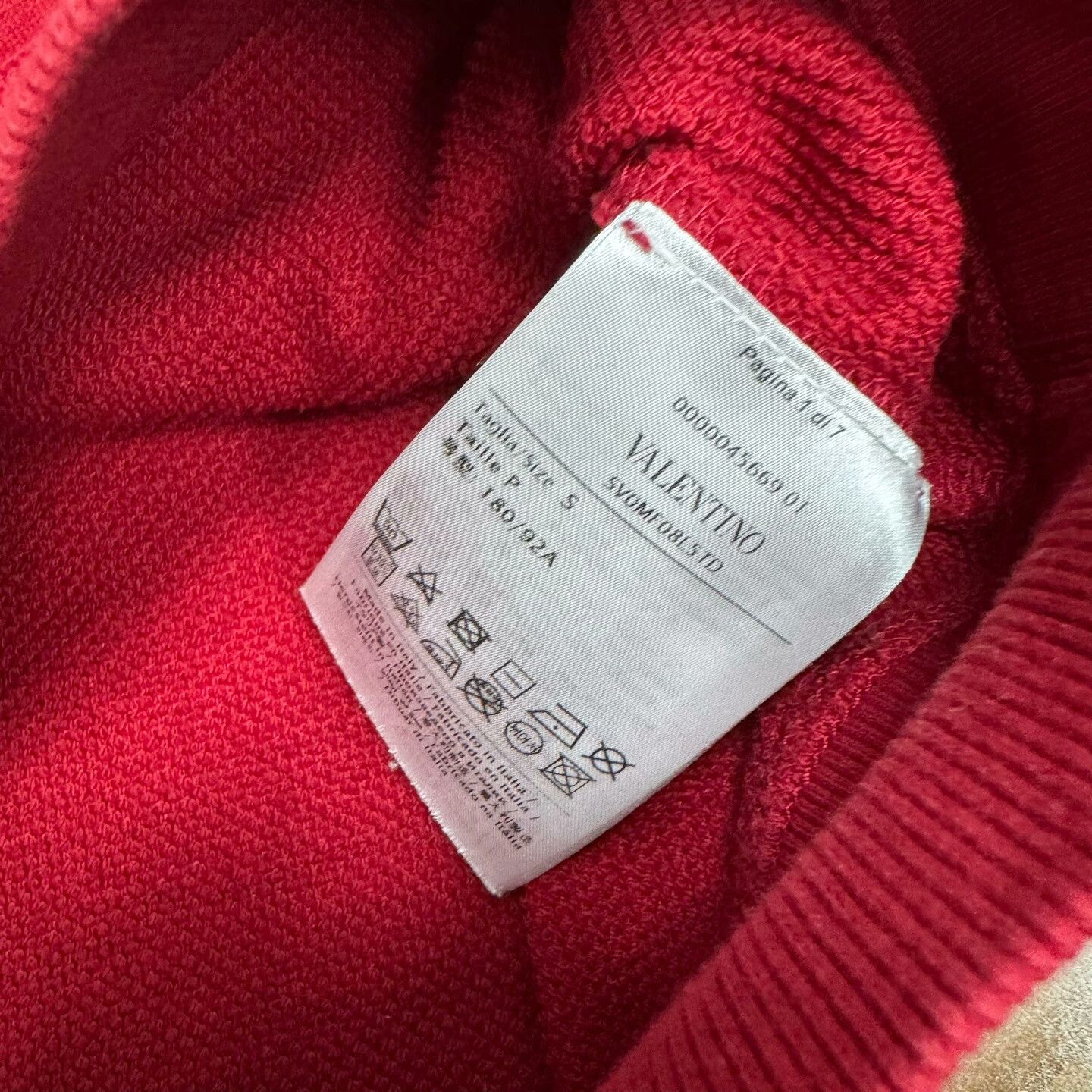 Valentino Valentino Retro Red Hoodie S Men Size US S / EU 44-46 / 1 - 6 Thumbnail