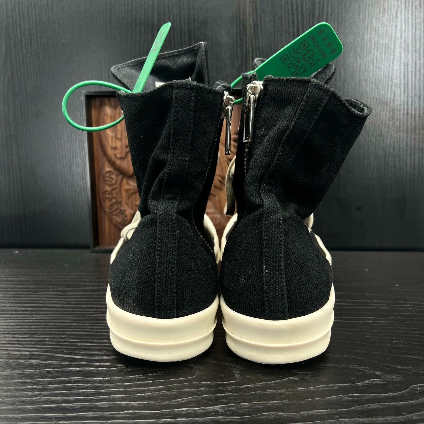 Rick Owens Rick Owens Black Hitop Sneakers 43.5 Men Size US 10.5 / EU 43-44 - 7 Thumbnail