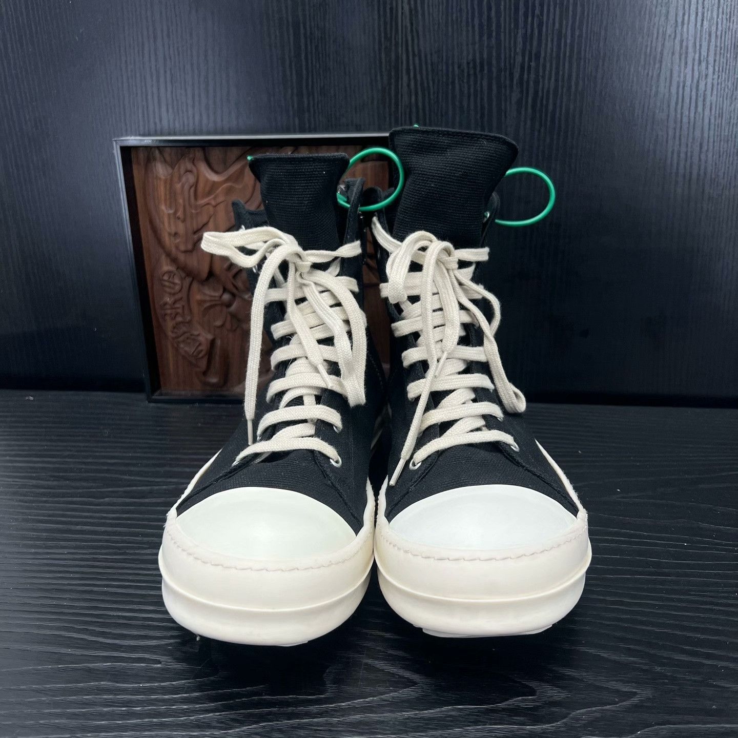 Rick Owens Rick Owens Black Hitop Sneakers 43.5 Men Size US 10.5 / EU 43-44 - 4 Thumbnail